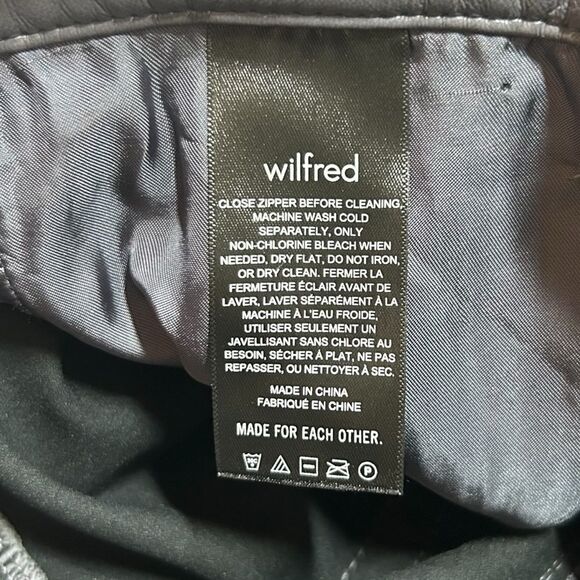 Aritzia‎ Wilfred Melinda Grey Vegan Leather High Rise Straight Leg Pants Size 2 - Picture 5 of 7